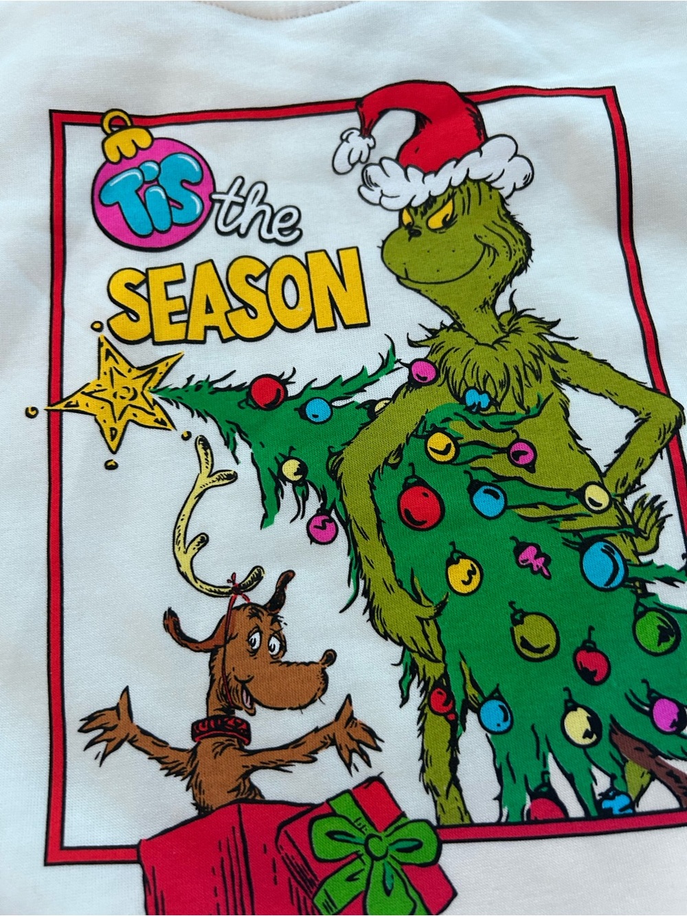 'Tis The Season Grinch Graphic Sweatshirt & Pant NWT. Size 4T - Picture 4 of 11